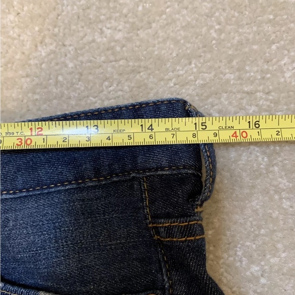 Uniqlo UJ Blue Denim Jeans Skirt Women Size Waist 64cm XS 4 Pockets Zipper - Picture 9 of 10